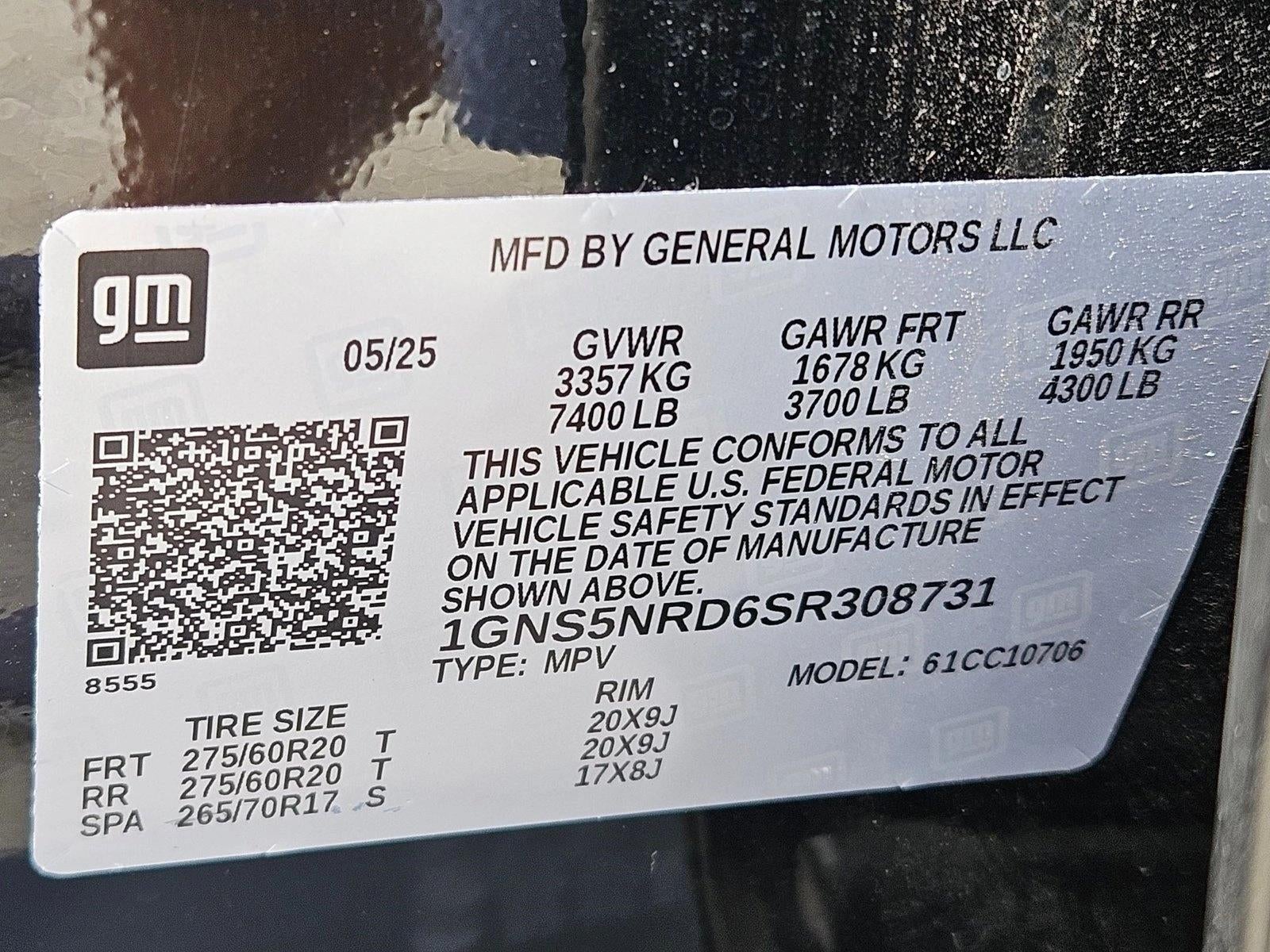 2025 Chevrolet Tahoe 2WD LT