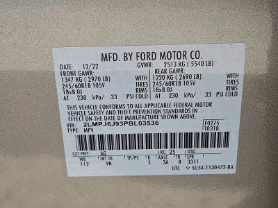 2023 Lincoln Nautilus Standard FWD