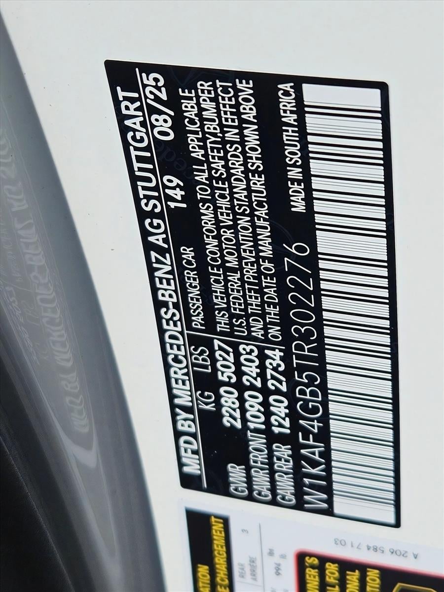 2026 Mercedes-Benz C-Class C 300 Sedan