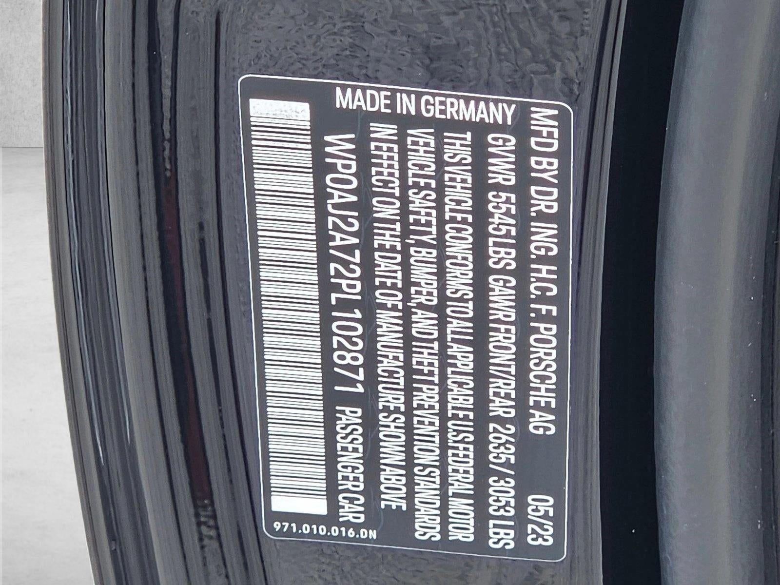 2023 Porsche Panamera Platinum Edition RWD