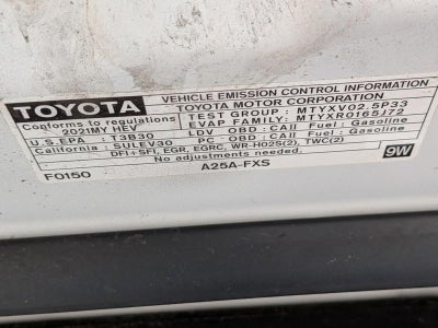 2021 Toyota Camry Hybrid XLE CVT (Natl)
