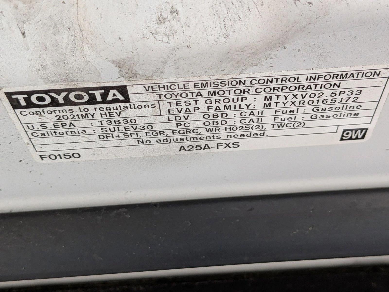 2021 Toyota Camry Hybrid XLE CVT (Natl)