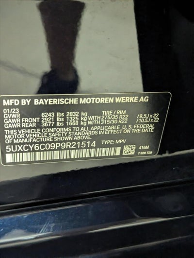 2023 BMW X6 xDrive40i Sports Activity Coupe