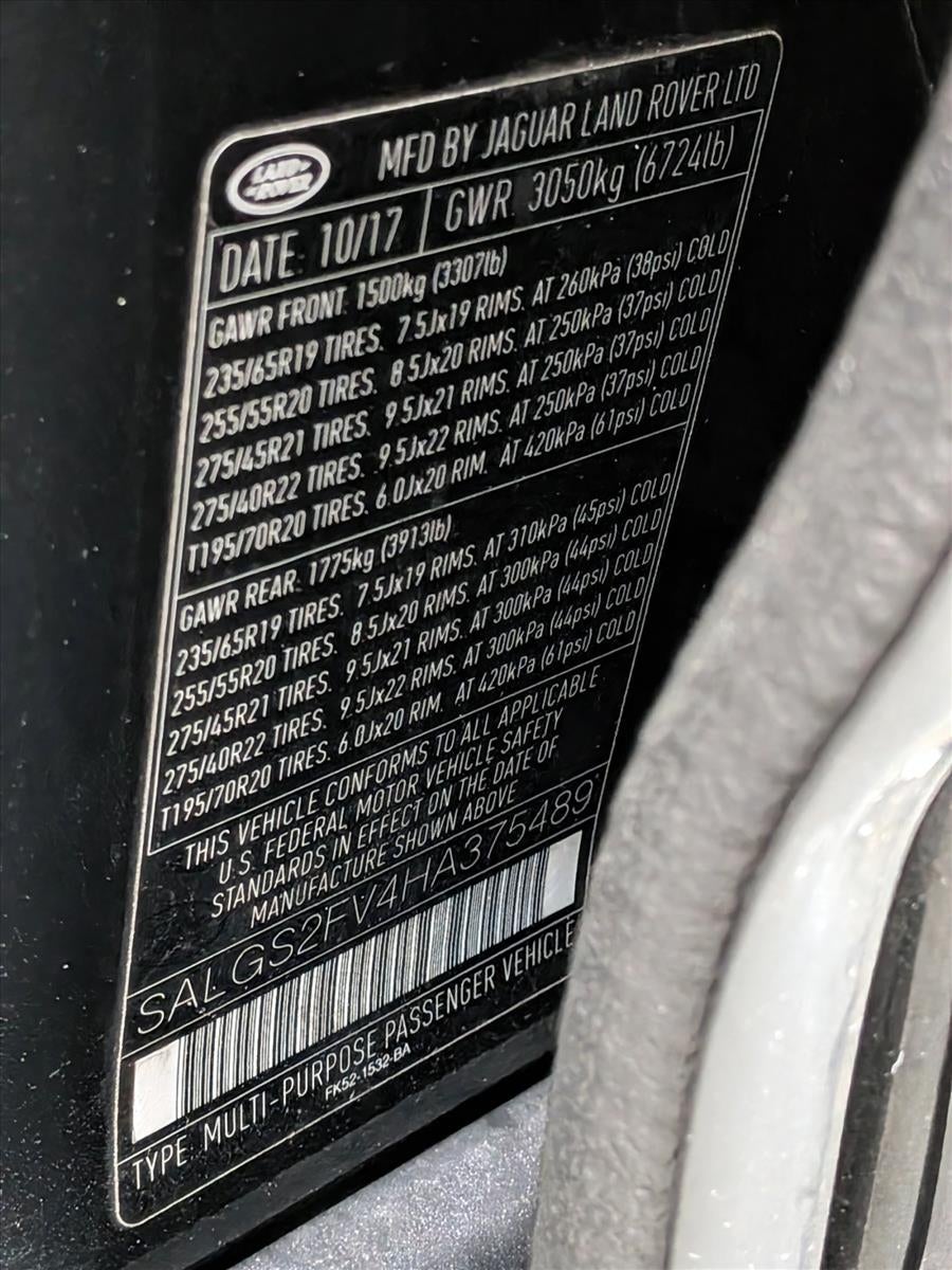 2017 Land Rover Range Rover V6 Supercharged HSE SWB