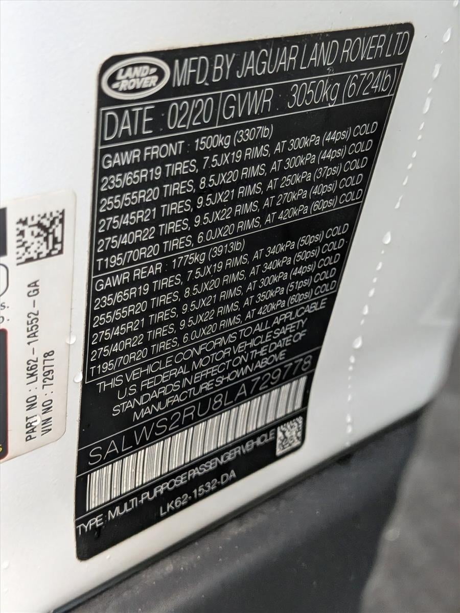 2020 Land Rover Range Rover Sport Turbo i6 MHEV HST