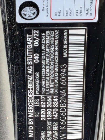 2022 Mercedes-Benz S-Class S 500 4MATIC® Sedan