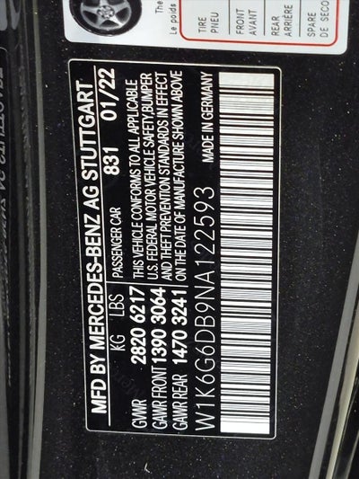 2022 Mercedes-Benz S-Class S 500 4MATIC® Sedan