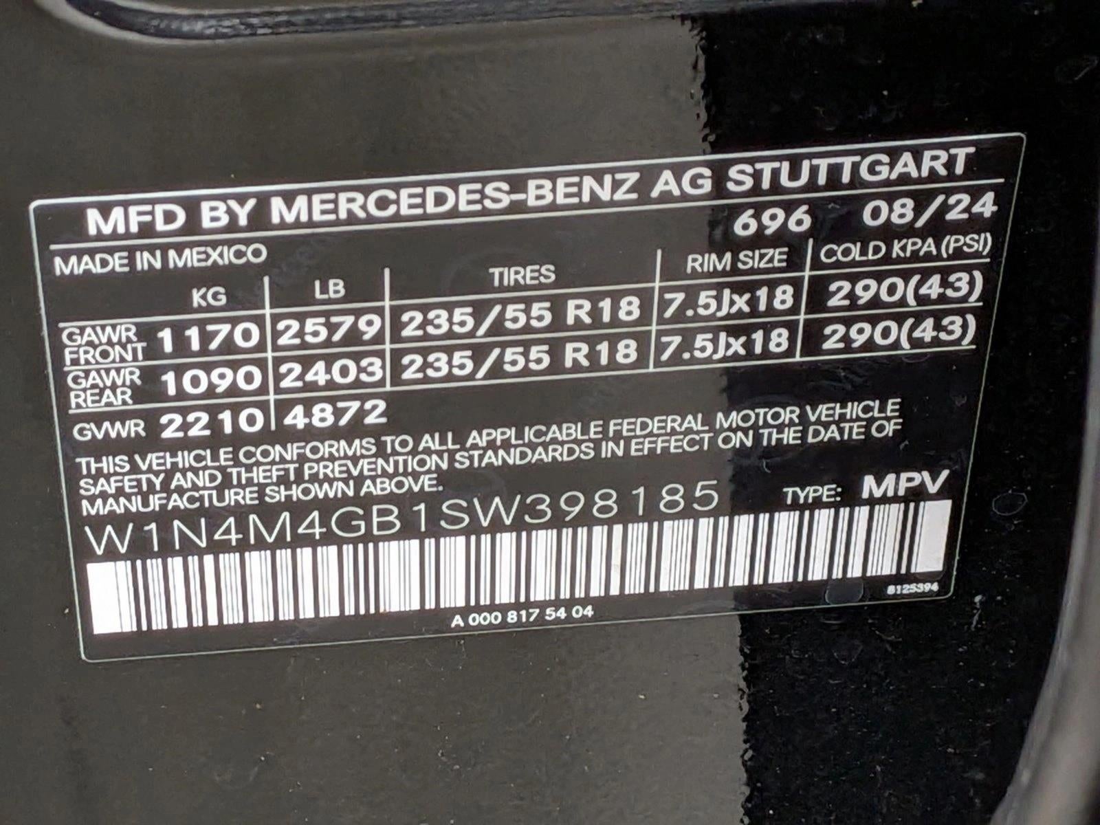 2025 Mercedes-Benz GLB GLB 250 SUV