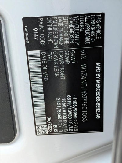 2023 Mercedes-Benz Sprinter Passenger Van 2500 Standard Roof I4 Diesel HO 144" RWD