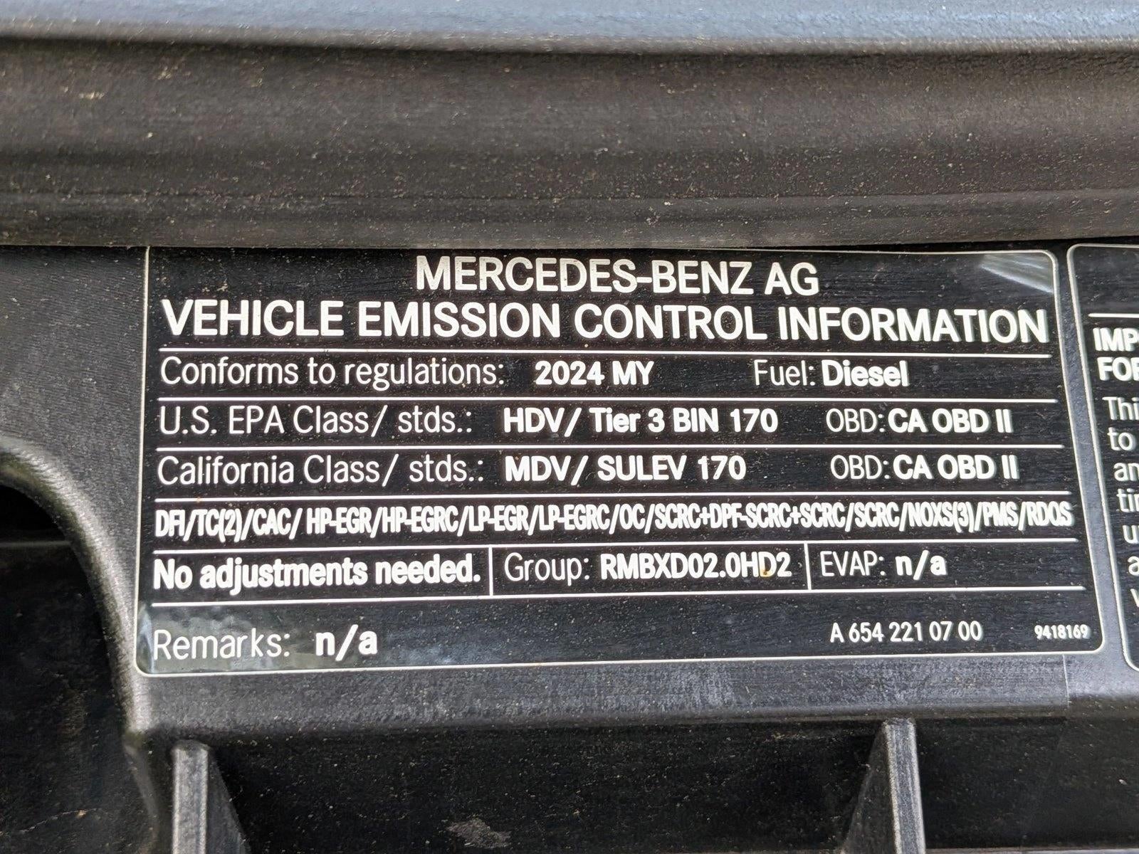 2024 Mercedes-Benz Sprinter Passenger Van 2500 High Roof I4 Diesel HO 170" RWD