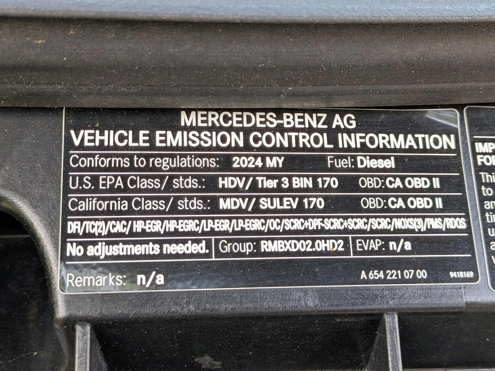 2024 Mercedes-Benz Sprinter Passenger Van 2500 High Roof I4 Diesel HO 170" RWD