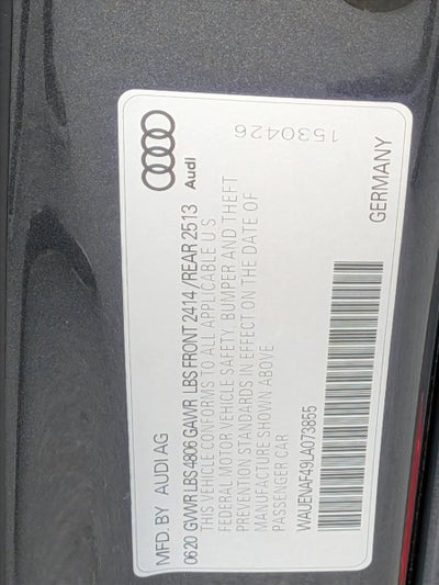 2020 Audi A4 Sedan Premium Plus 45 TFSI quattro