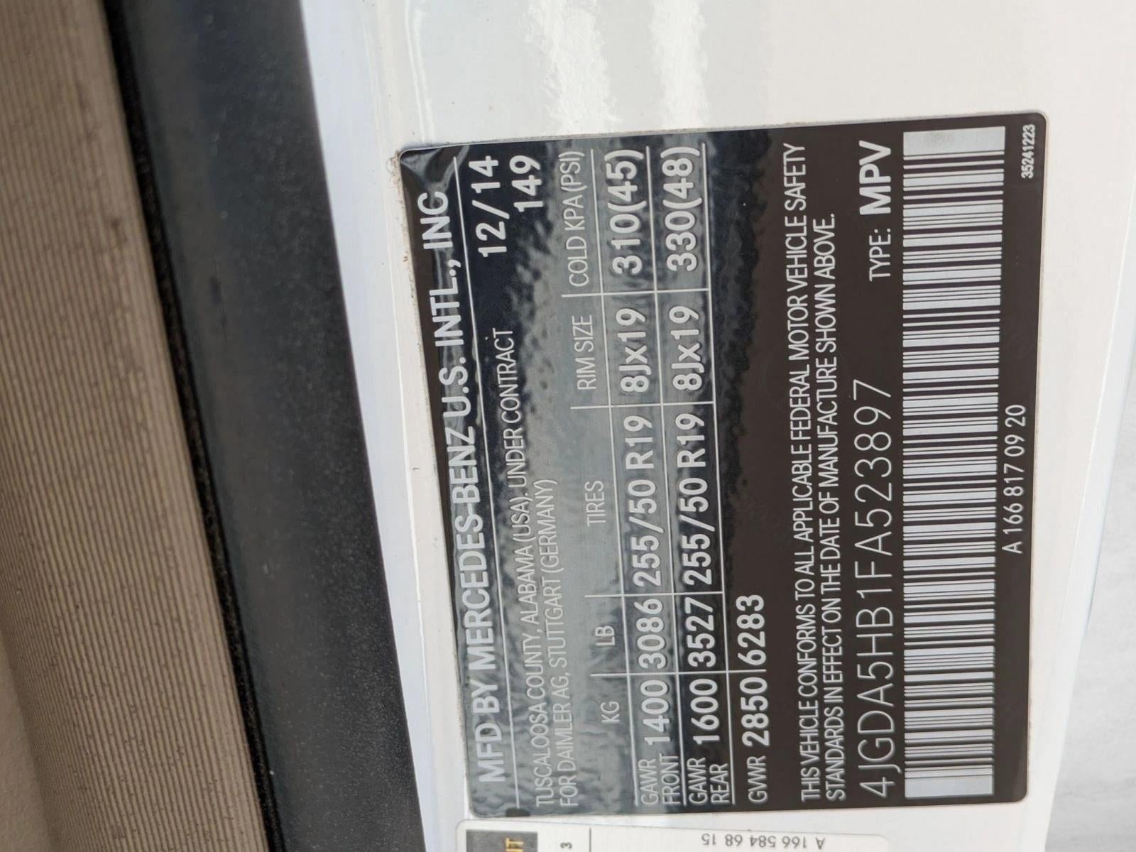 2015 Mercedes-Benz M-Class ML 350 SUV