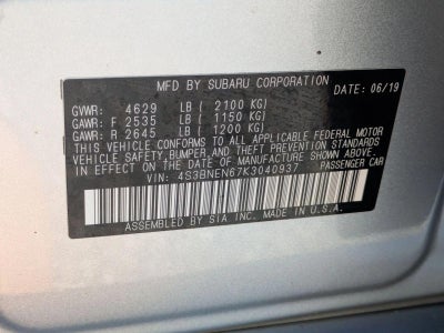 2019 Subaru Legacy 3.6R Limited