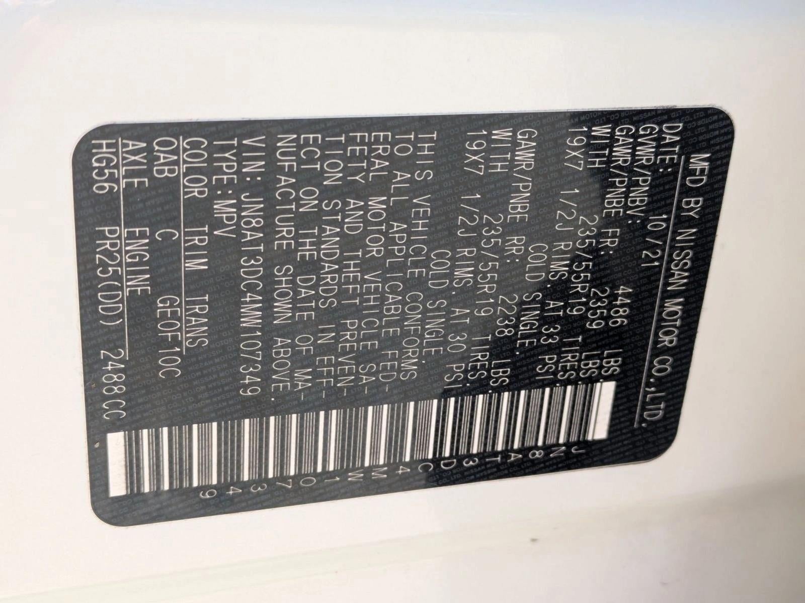 2021 Nissan Rogue FWD Platinum