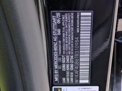 2026 Mercedes-Benz C-Class C 300 Sedan