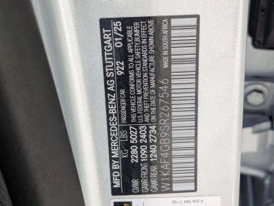 2025 Mercedes-Benz C-Class C 300 Sedan