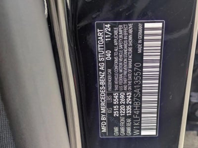 2025 Mercedes-Benz E-Class E 350 4MATIC® Sedan