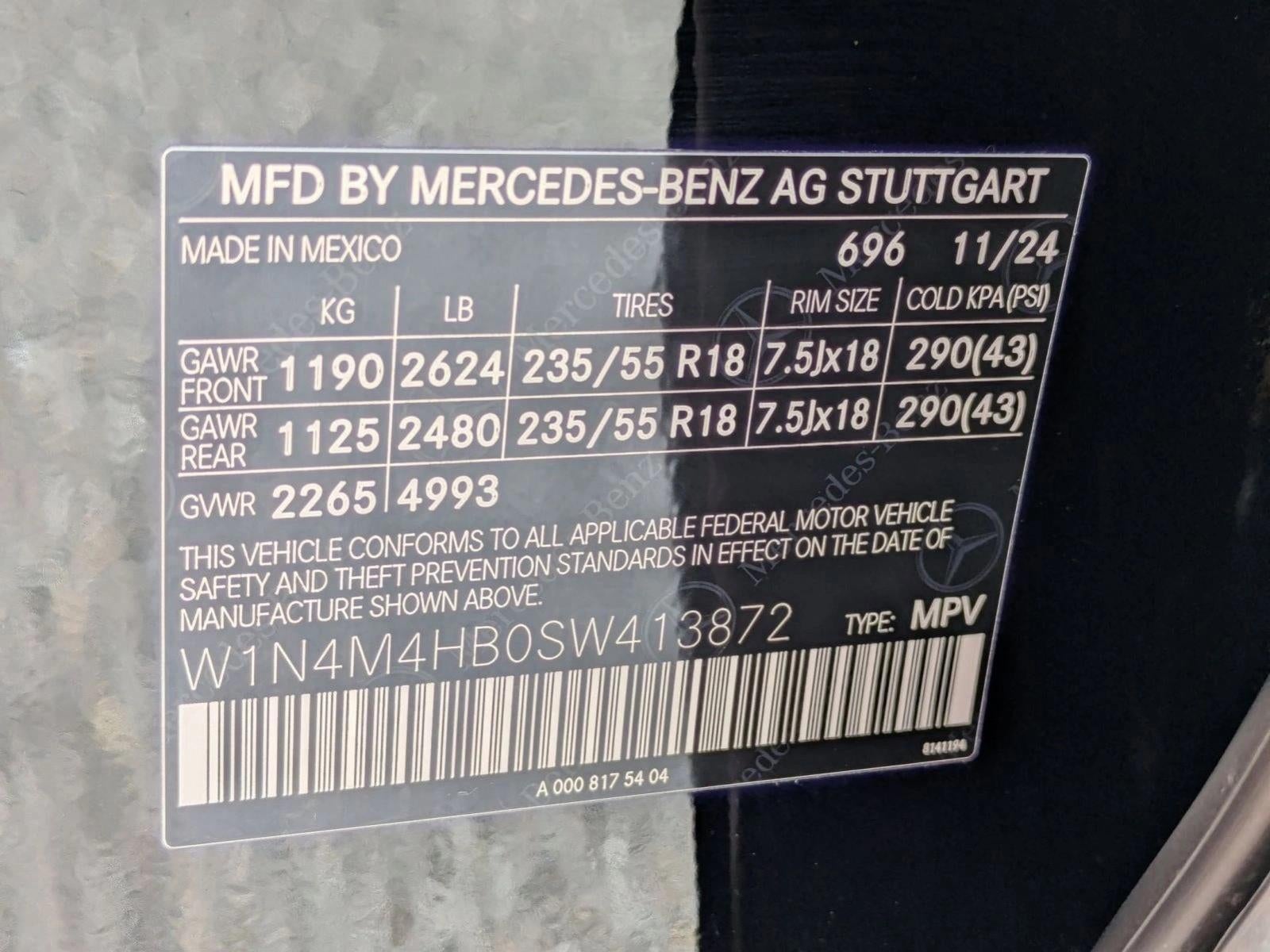 2025 Mercedes-Benz GLB GLB 250 4MATIC® SUV