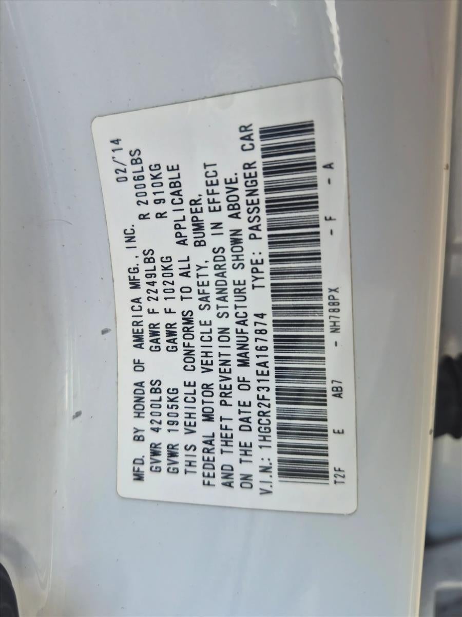 2014 Honda Accord Sedan LX CVT PZEV