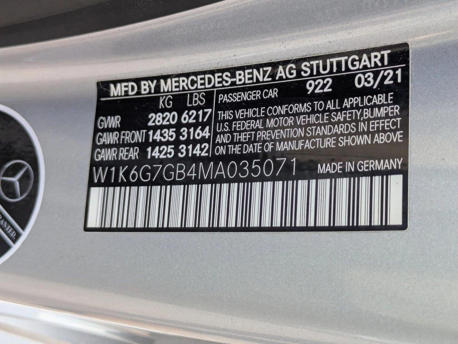 2021 Mercedes-Benz S-Class S 580 4MATIC® Sedan