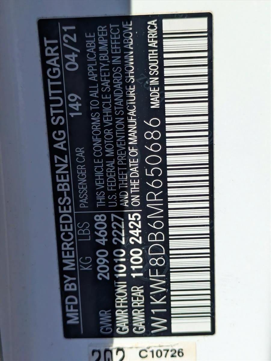 2021 Mercedes-Benz C-Class C 300 Sedan