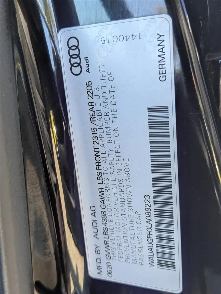 2020 Audi A3 Sedan Premium 40 TFSI