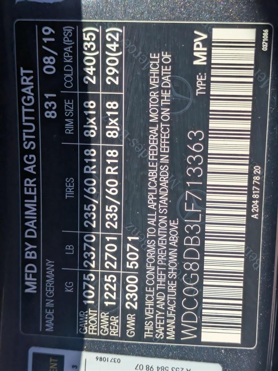 2020 Mercedes-Benz GLC GLC 300 SUV