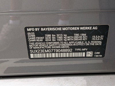 2026 BMW X7 xDrive40i Sports Activity Vehicle
