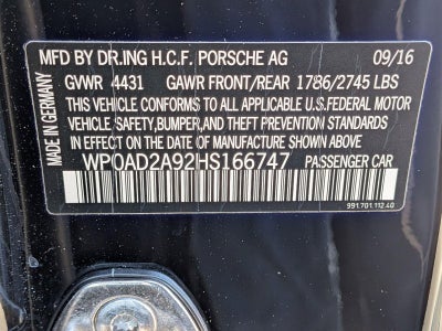 2017 Porsche 911 Turbo Coupe