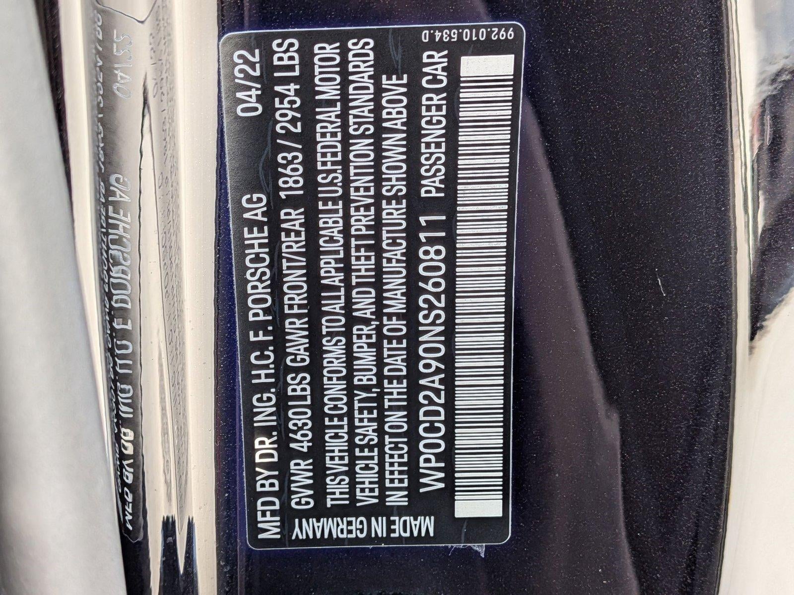 2022 Porsche 911 Turbo Cabriolet