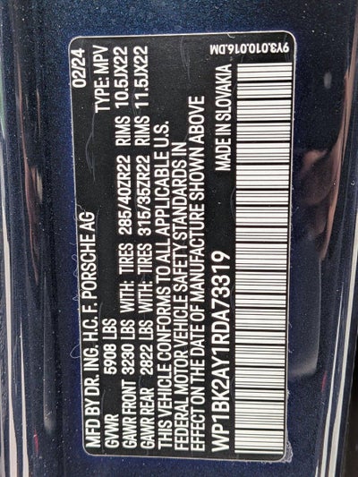 2024 Porsche Cayenne Turbo GT Coupe AWD