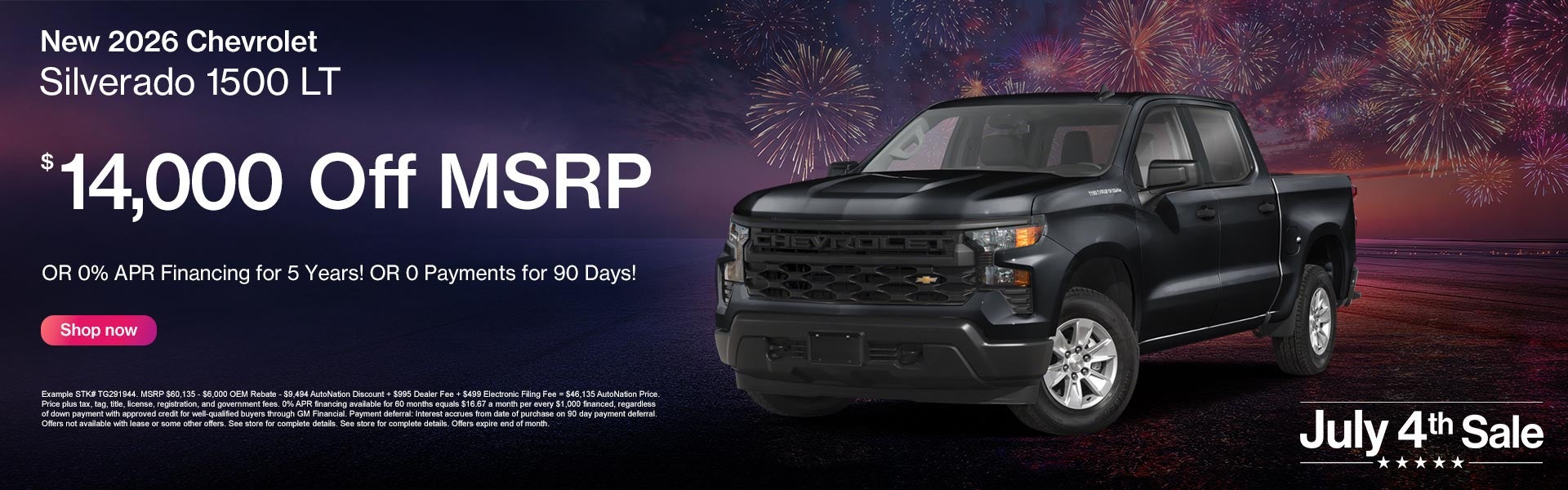 New 2026 Chevrolet Silverado 1500LT - $14,000 Off MSRP