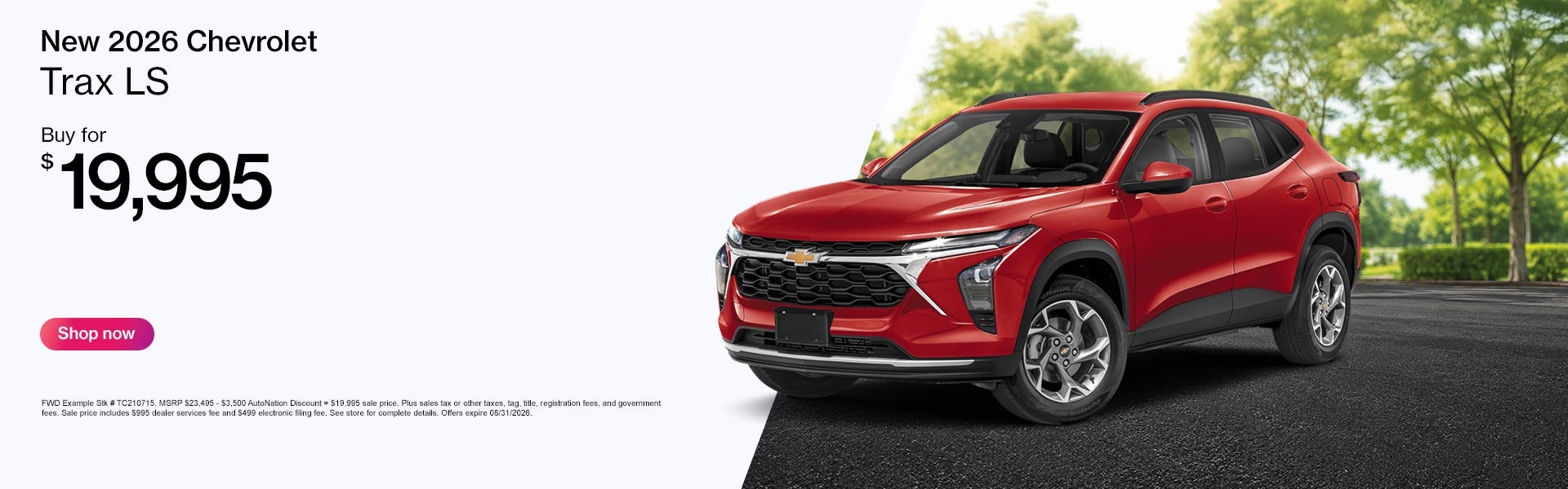 New 2026 Chevrolet Trax Offer