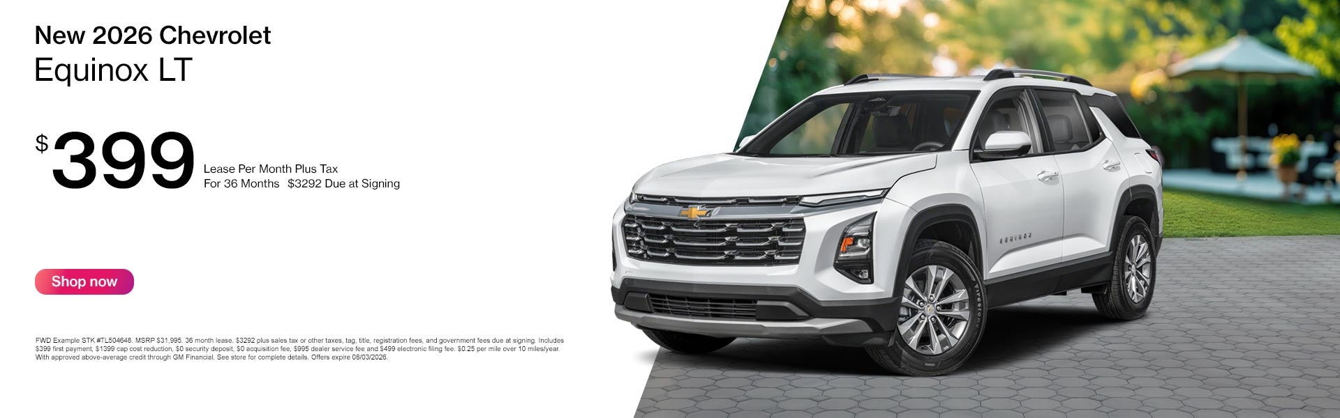 New 2026 Chevrolet Equinox APR Offer